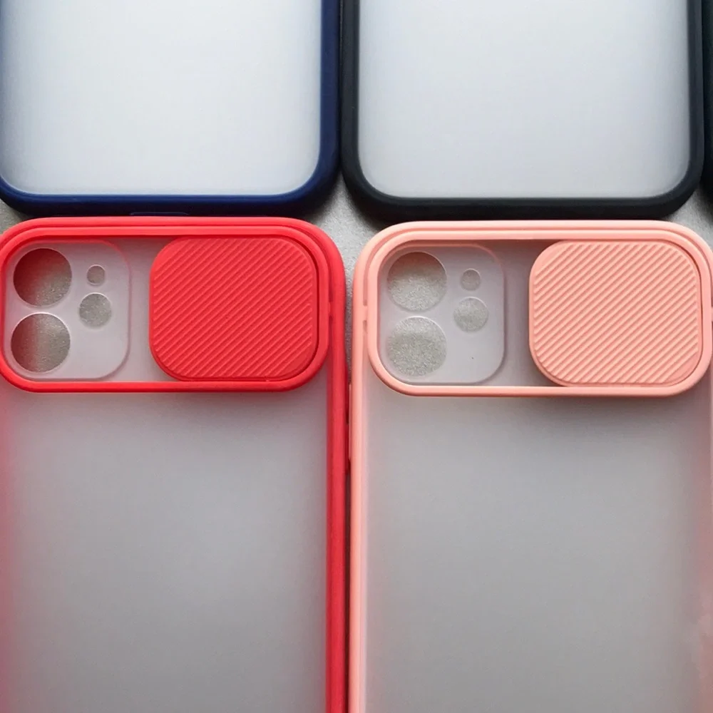 For iPhone 11 phone case with camera slider saver